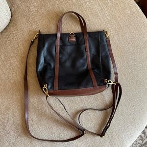 Leather Fossil Backpack